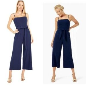 NEW Lilly Pulitzer Sandra Navy Jumpsuit Size 140 $198